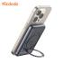 Mcdodo MC-8361 Magnetic Power Bank 5000mAh with Screen Slim Metal Rotating Stand 20W Fast Charging Design for Office/Home Use - Black
